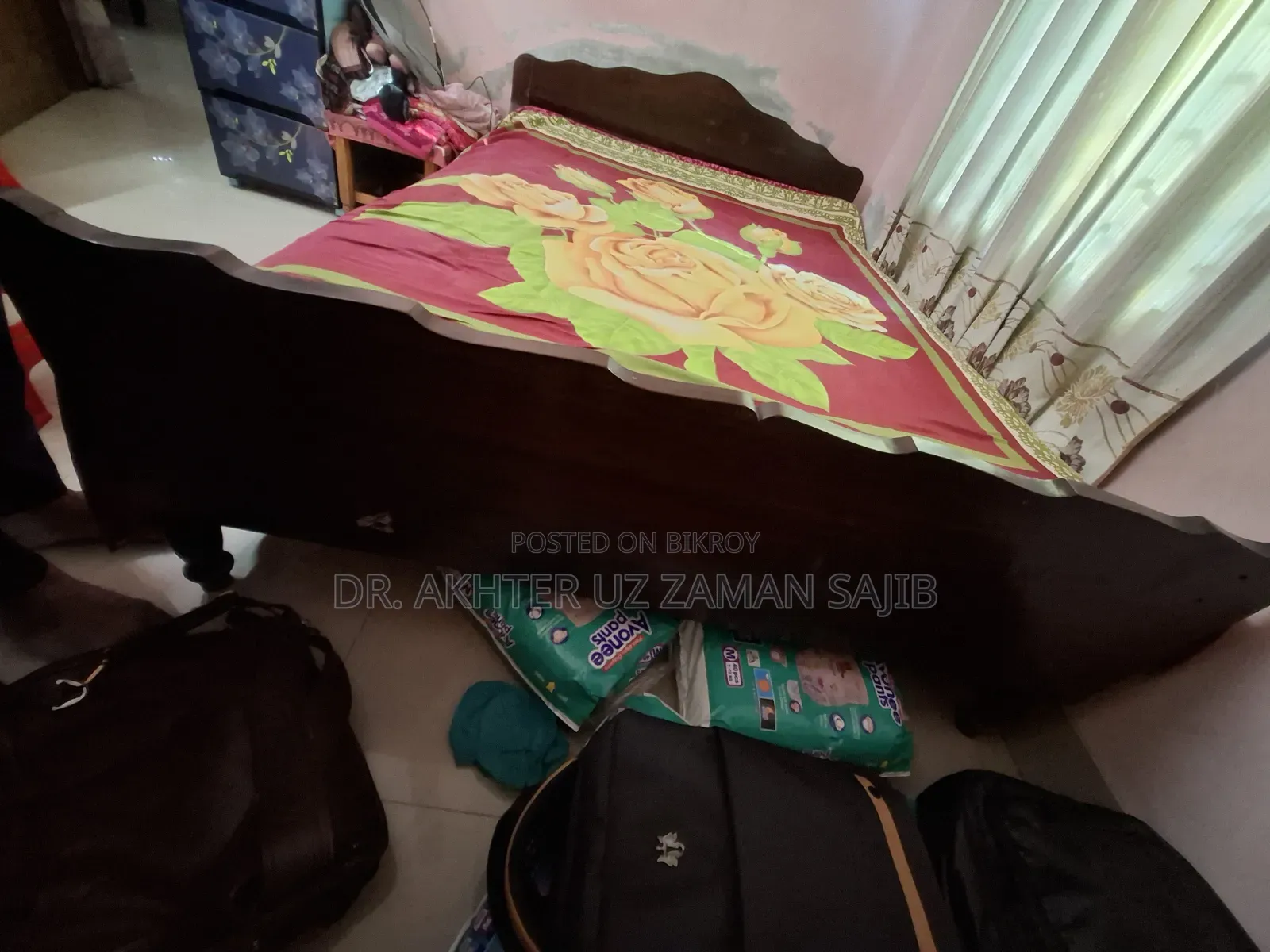 Sturdy Wooden Bed (35 Years Proven Quality) – For Sale at a Low Price