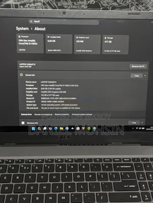 ল্যাপটপ Acer Aspire 5 8GB Intel Core I3 SSD 512GB