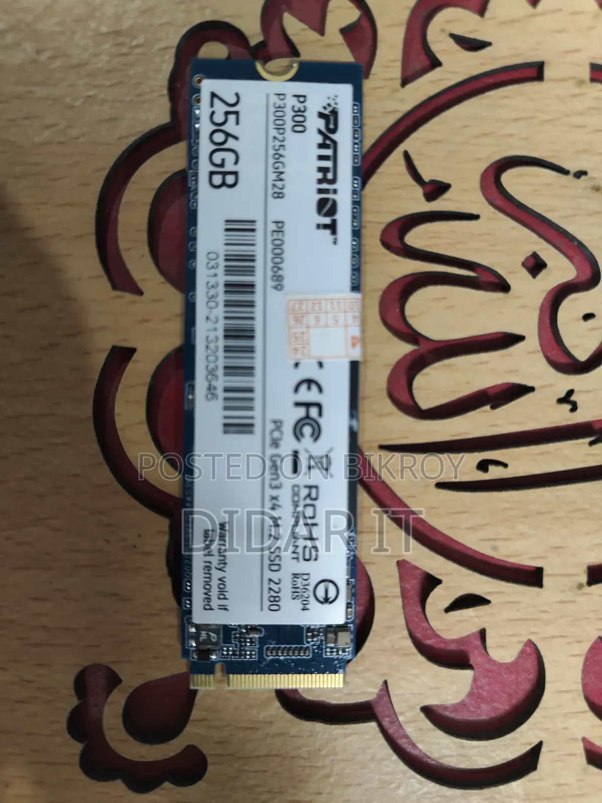 Patriot P300 256gb Nvme SSD- Health Performance 100%