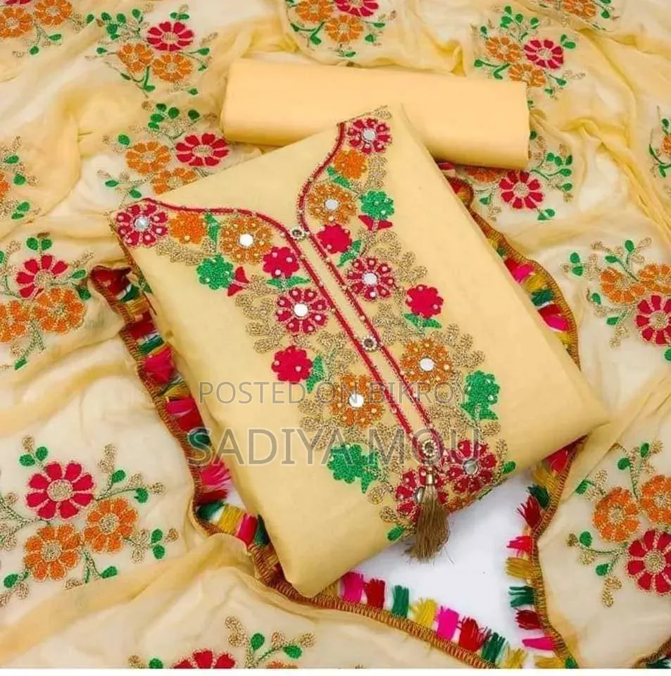 Kashmiri Aari Embroidery Three-Piece