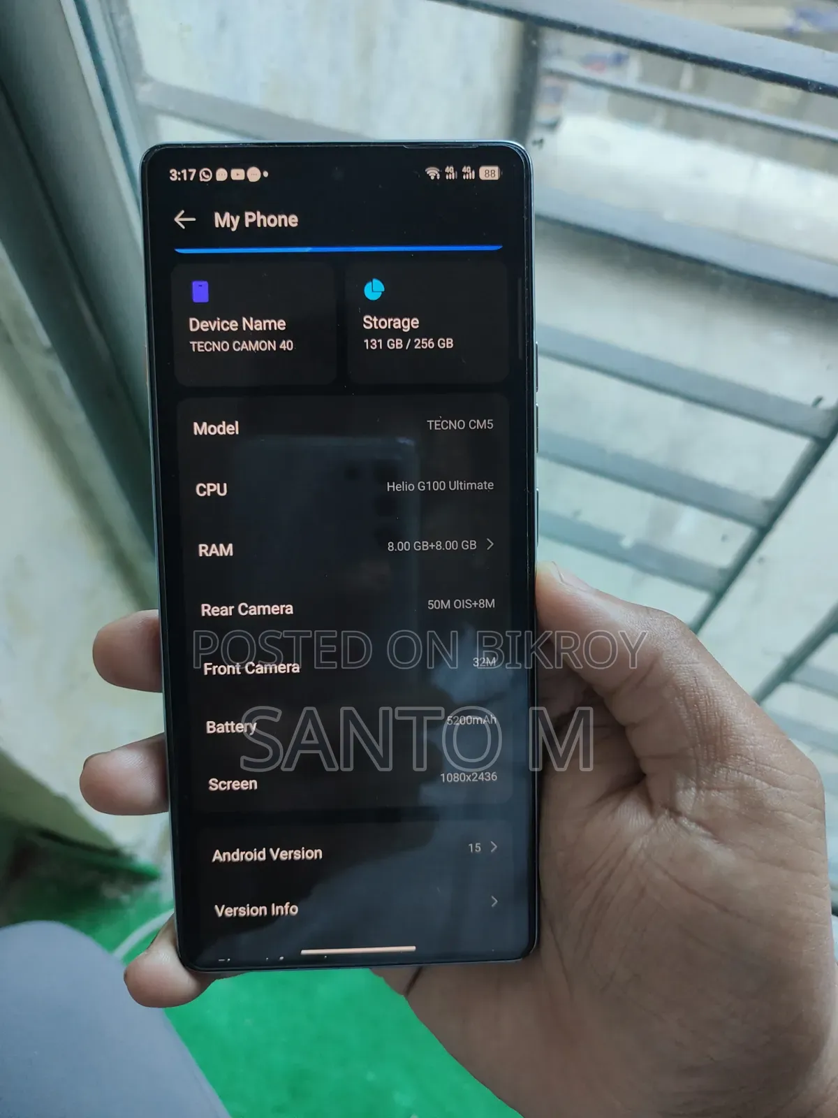 Tecno Camon 40 256 GB Black