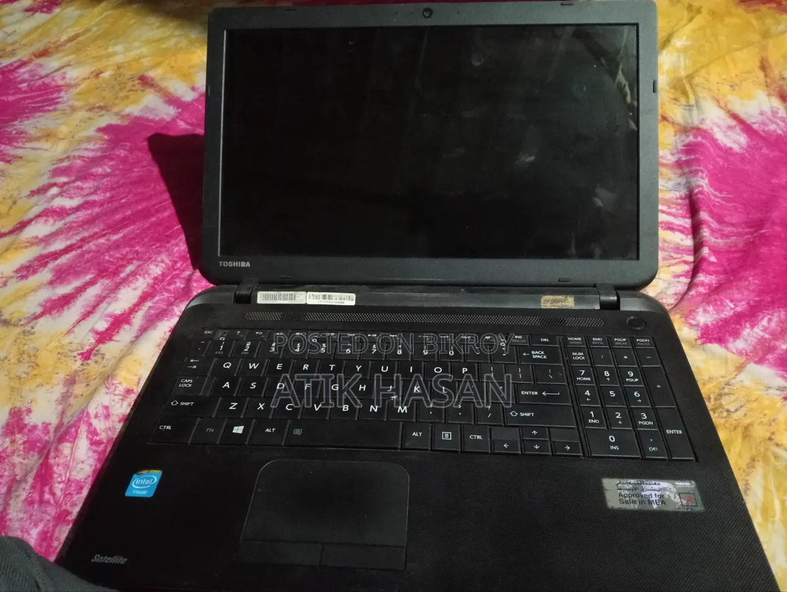 Laptop Toshiba 4GB Intel SSD 128GB