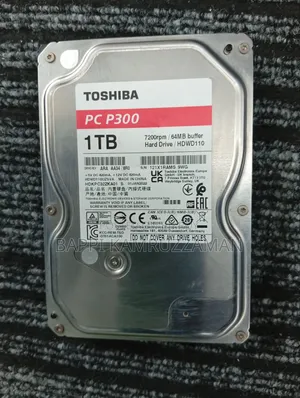 Super Fresh Condition 1 Terabyte Toshiba Hard Drive for Sale!