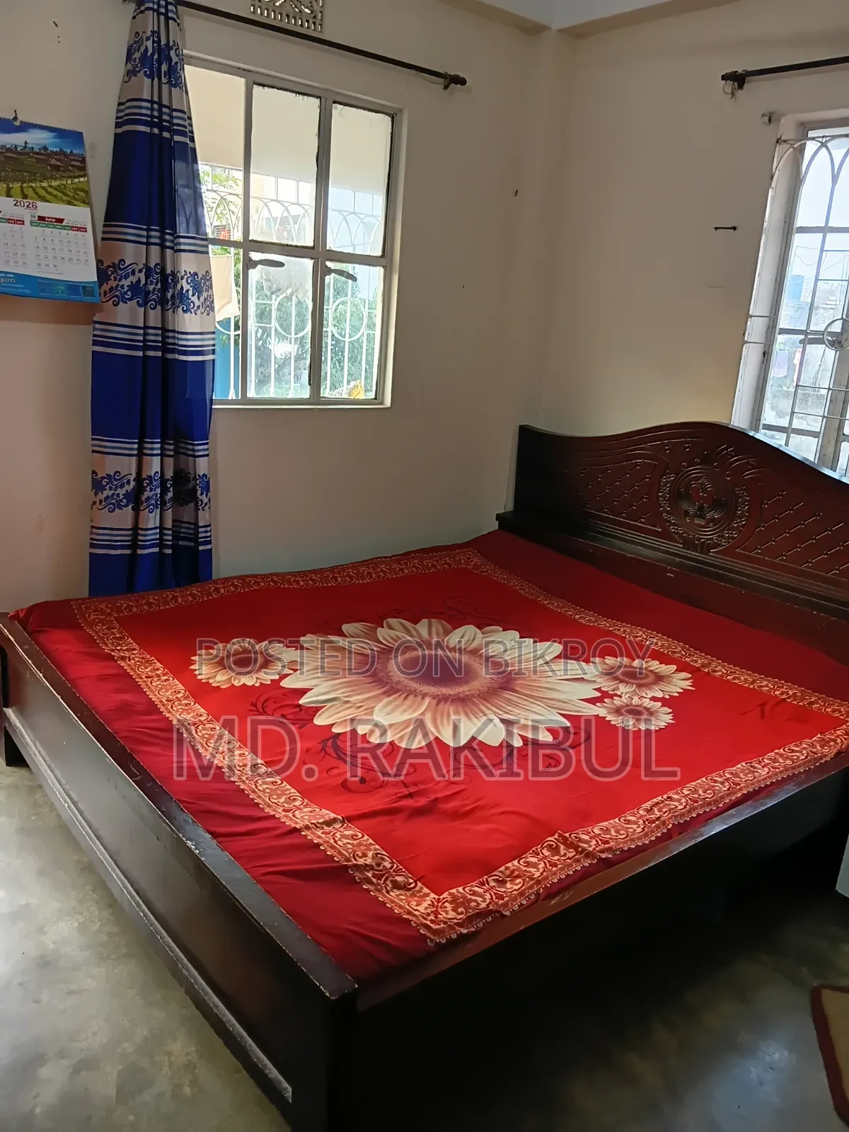 Malaysian Wood Board Bed