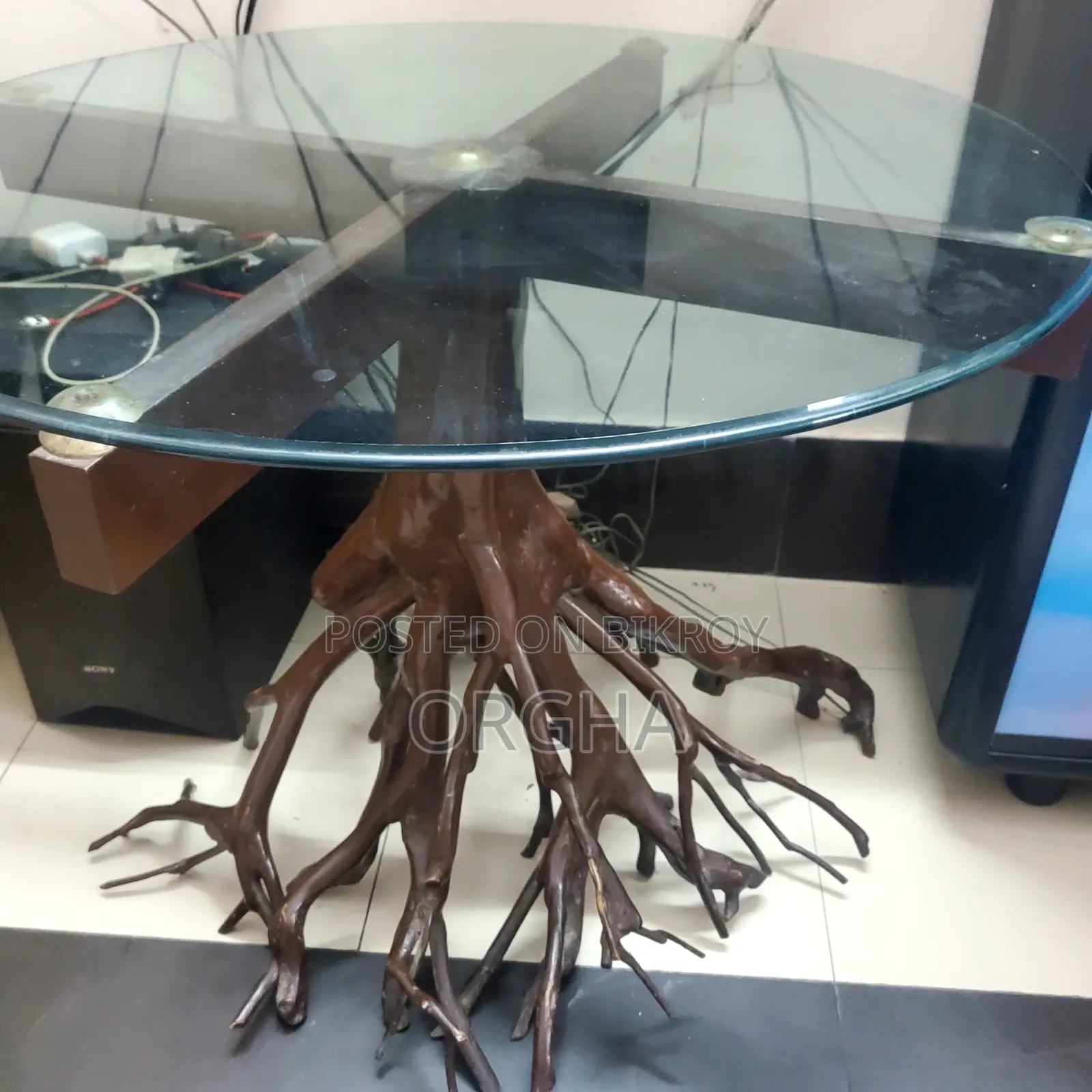 Original 150-Year-Old Tea Tree Root Tea Table