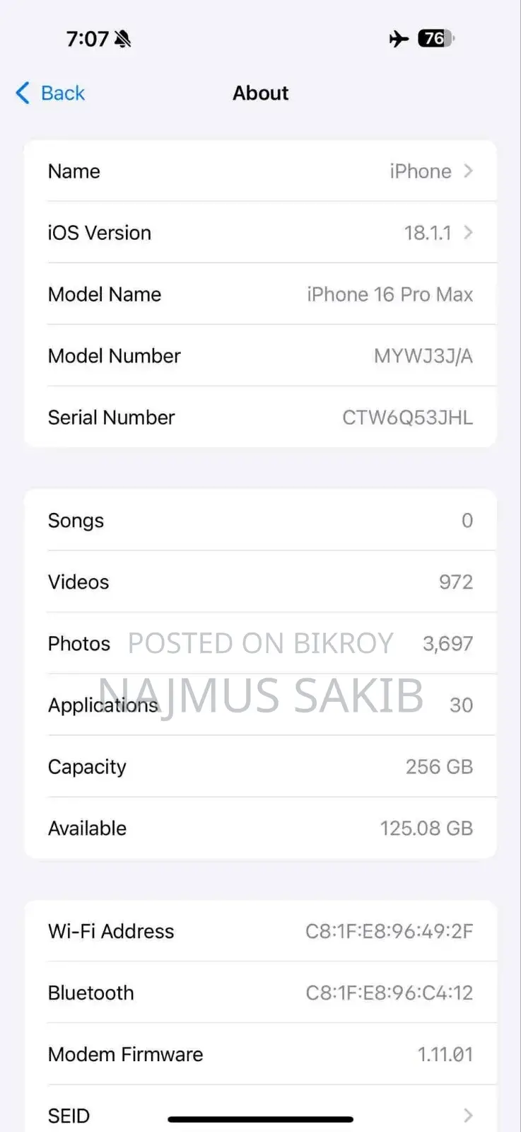 Apple iPhone 16 Pro Max 256 GB Gold