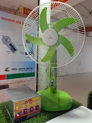 Rechargeable Table Fan With Mini IPS – Works Even Without Electricity