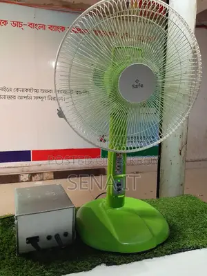 Rechargeable Table Fan With Mini IPS – Works Even Without Electricity