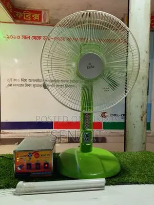 Rechargeable Table Fan With Mini IPS – Works Even Without Electricity