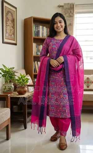 Unstitch Three Piece - Slab Cotton Fabric