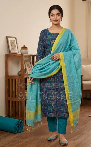 Unstitch Three Piece - Slab Cotton Fabric