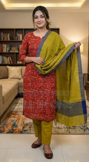 Unstitch Three Piece - Slab Cotton Fabric