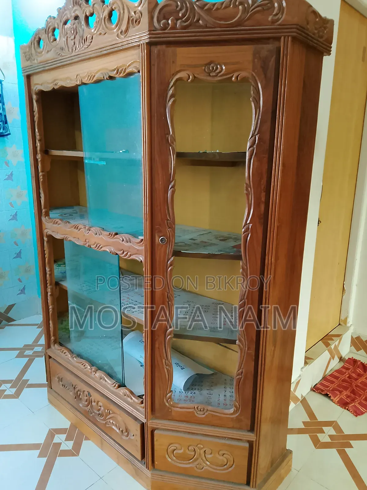 Teak Wood Showcase
