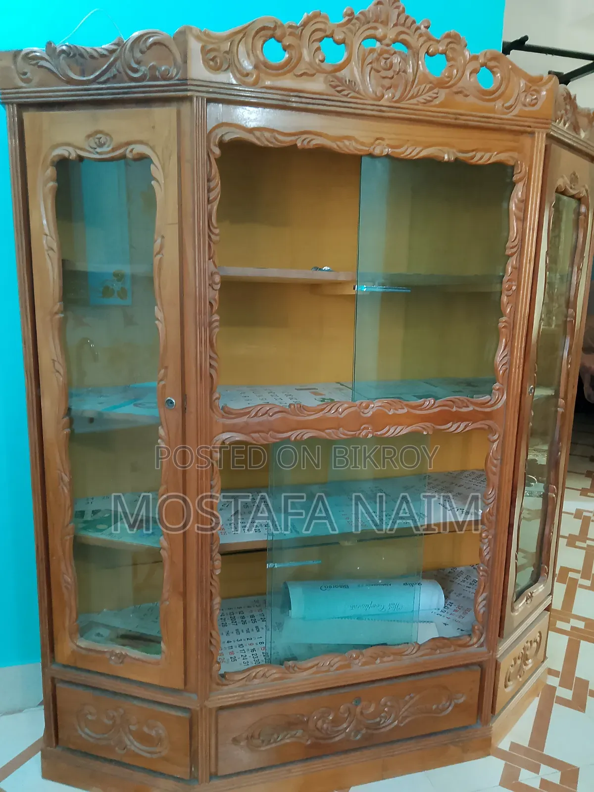 Teak Wood Showcase