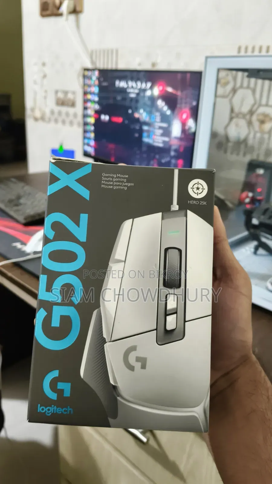 Logitech G 502 X (25,600 Dpi) Hero Optical Sensor