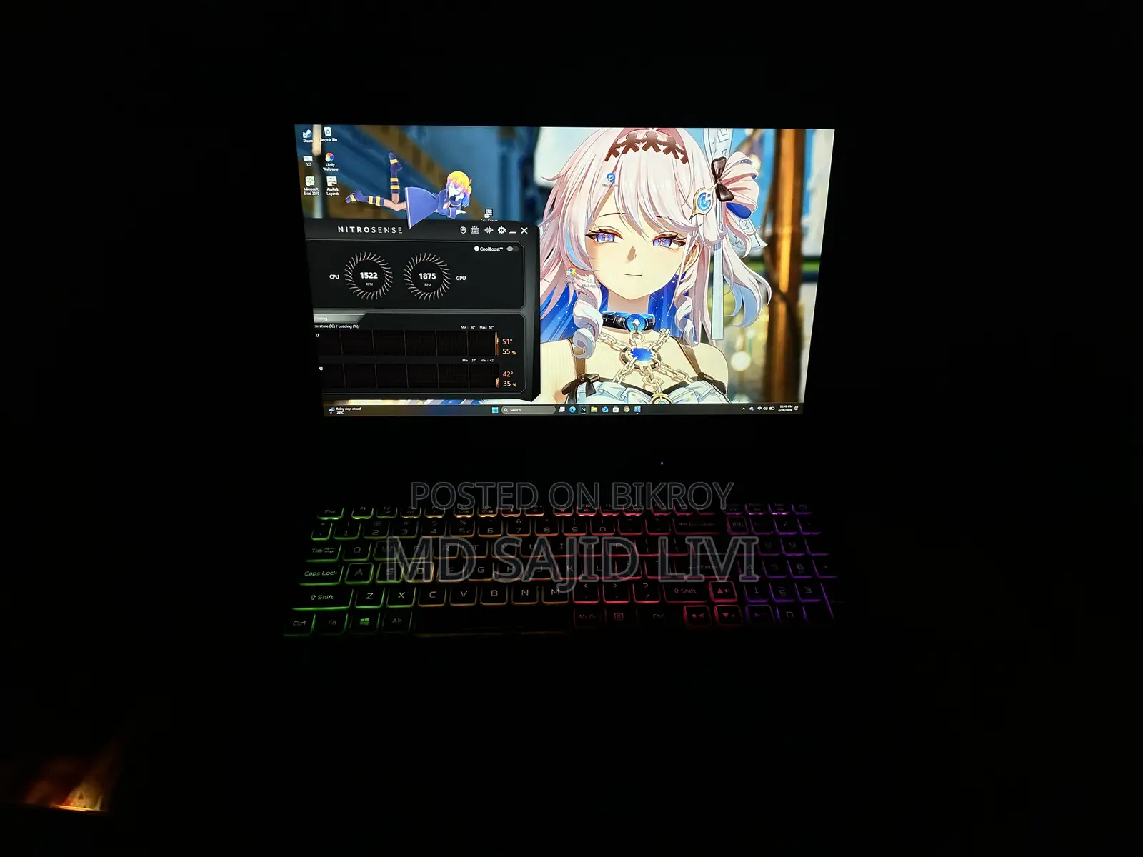 Laptop Acer Nitro 5 16GB AMD Ryzen 7 HDD+SSD 512GB