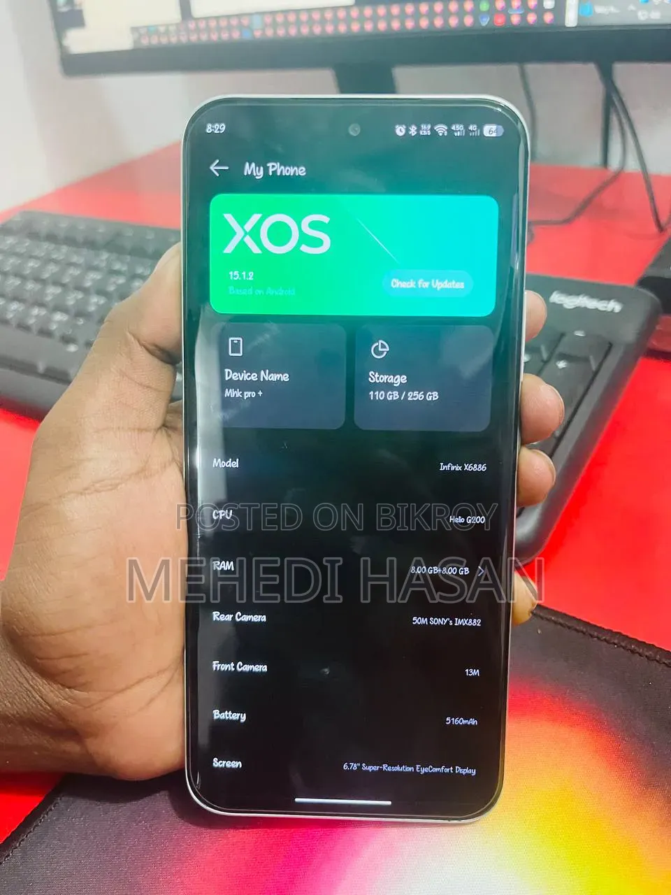 Infinix Hot 60 Pro+ 128 GB Silver