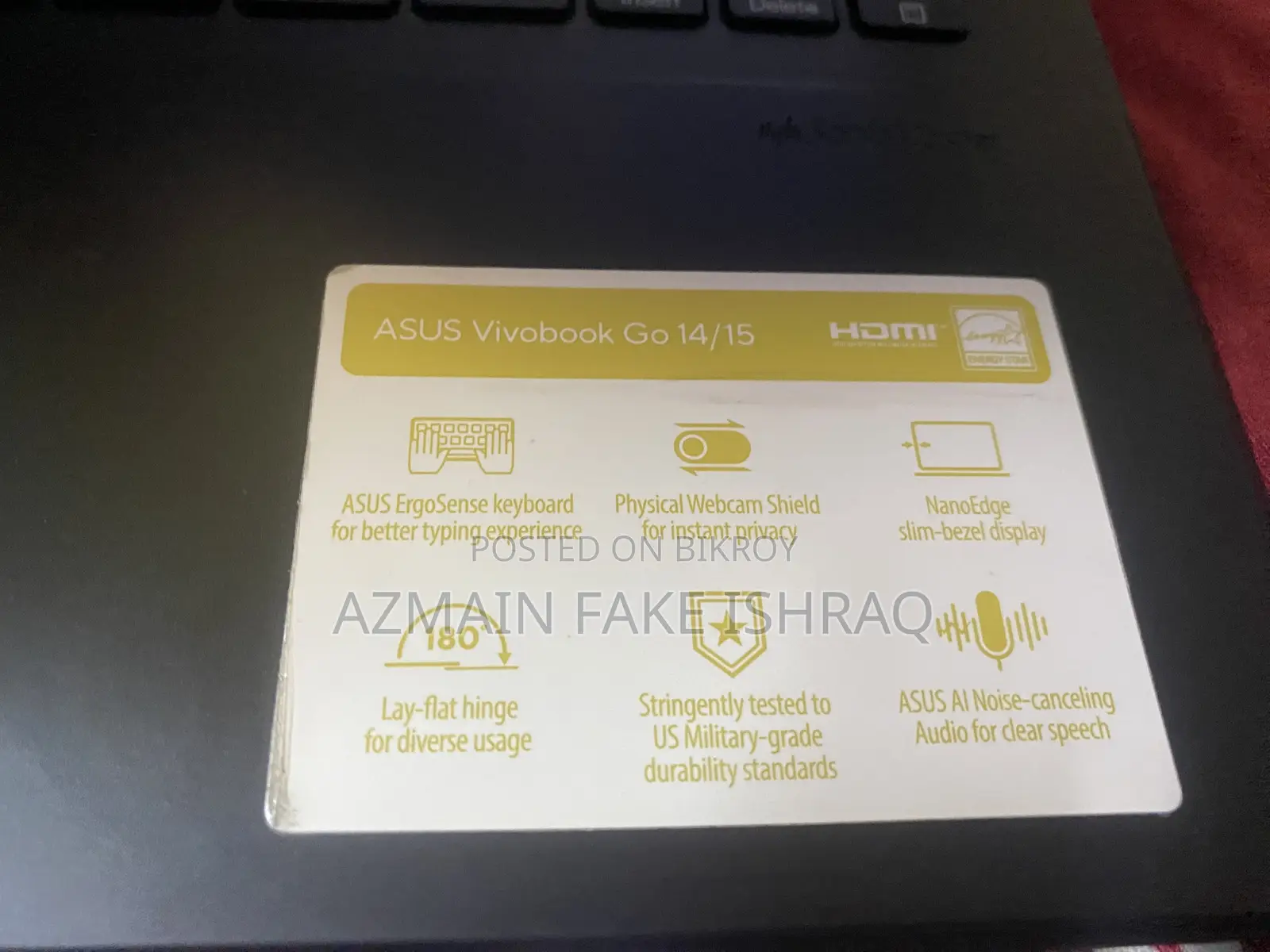 Laptop Asus VivoBook 15 X505BA 16GB AMD Ryzen 5 SSD 512GB