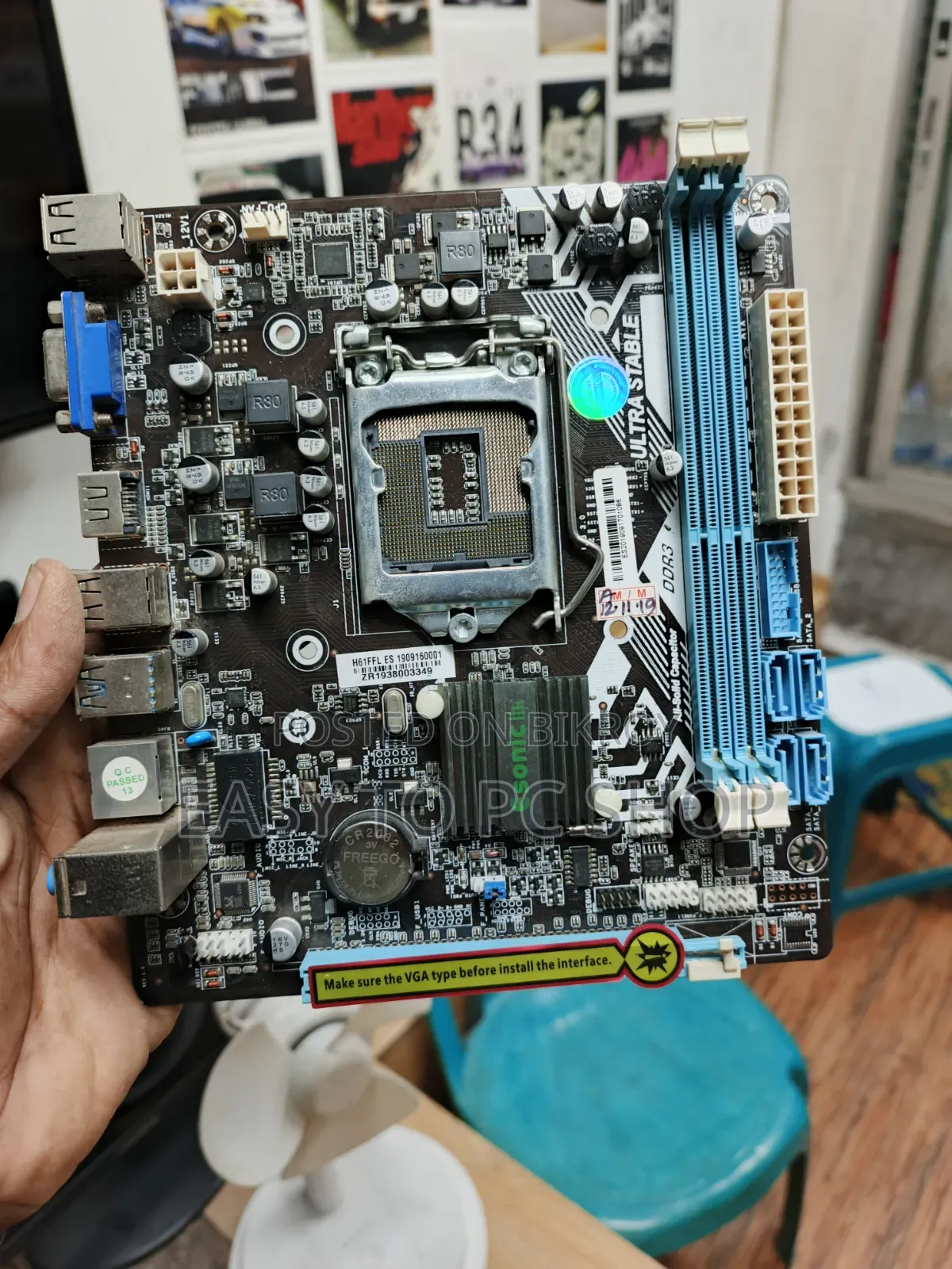 Used Esonic H-61 Motherboard 7 Day Warranty