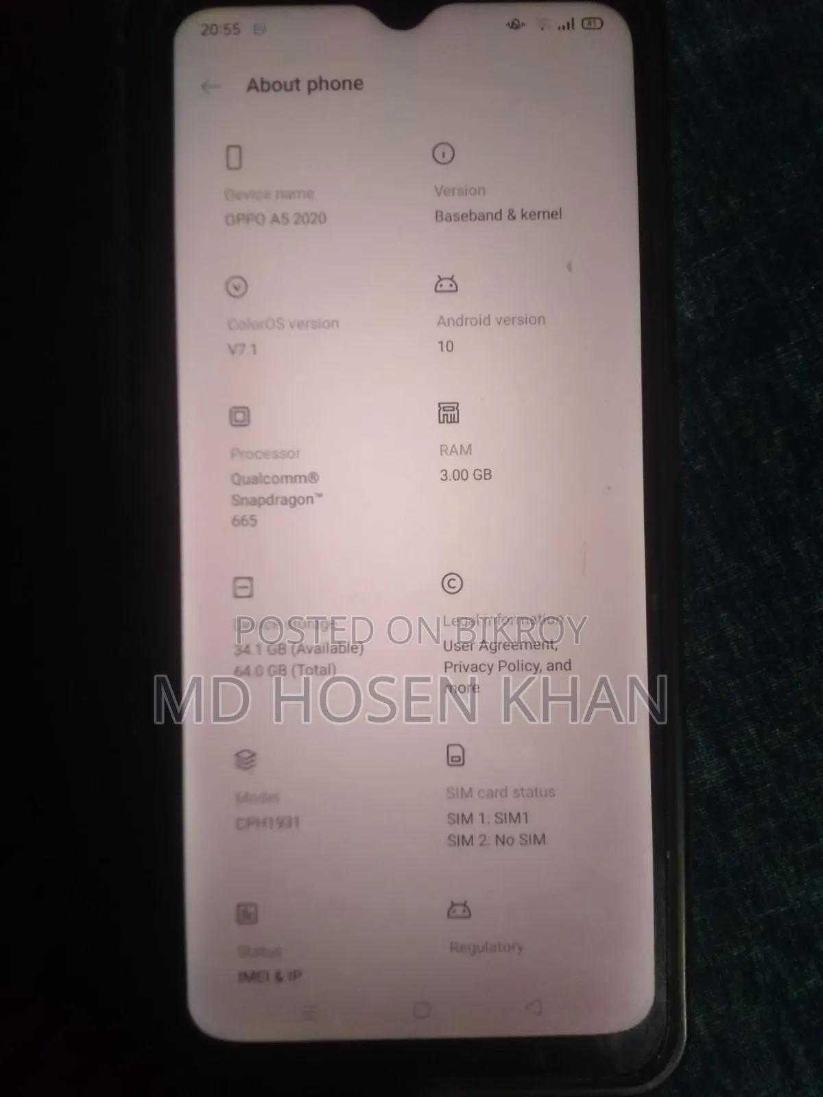 Oppo A5 64 GB White