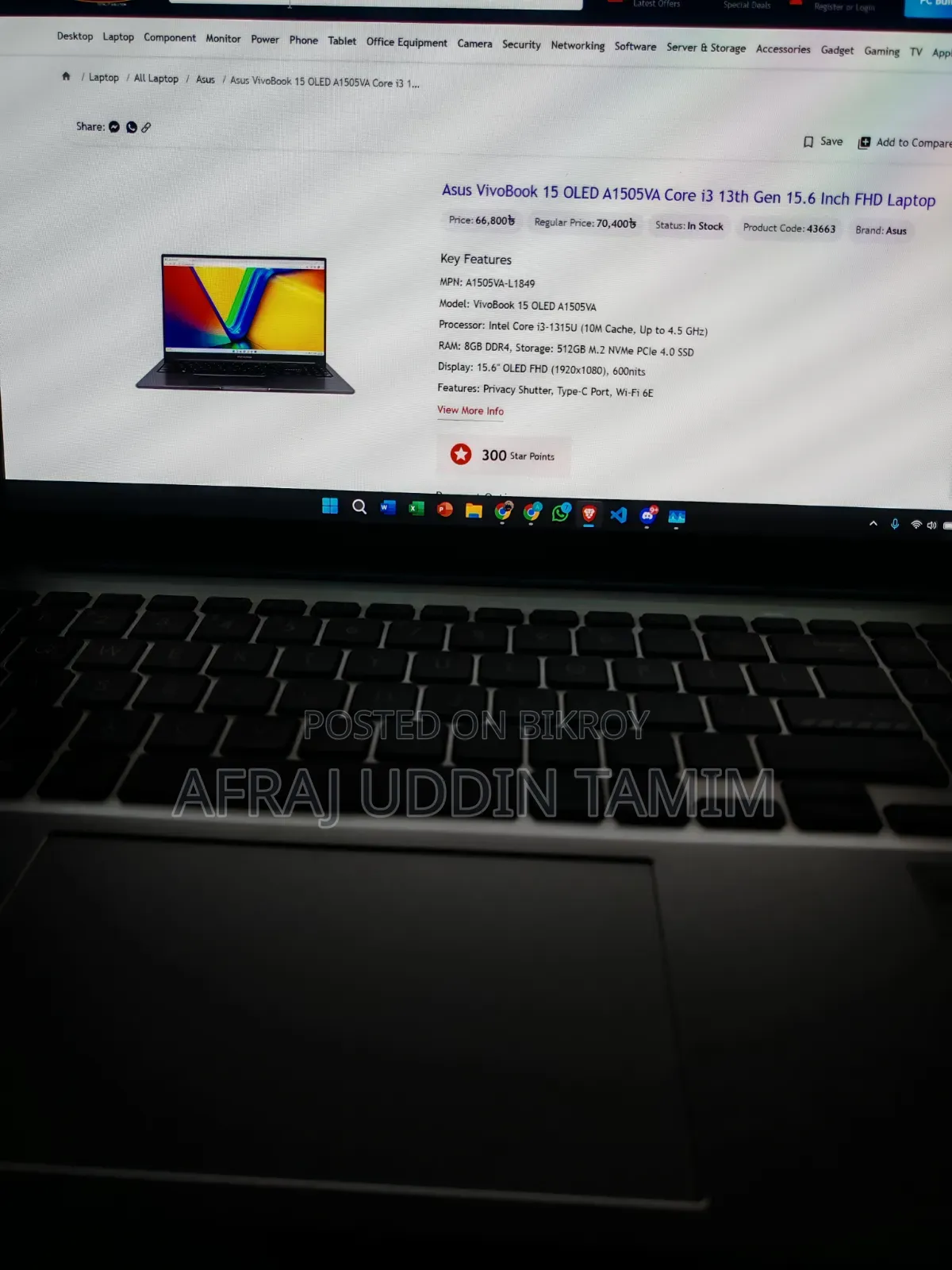 Laptop Asus VivoBook V551LA 8GB Intel Core I3 SSD 512GB