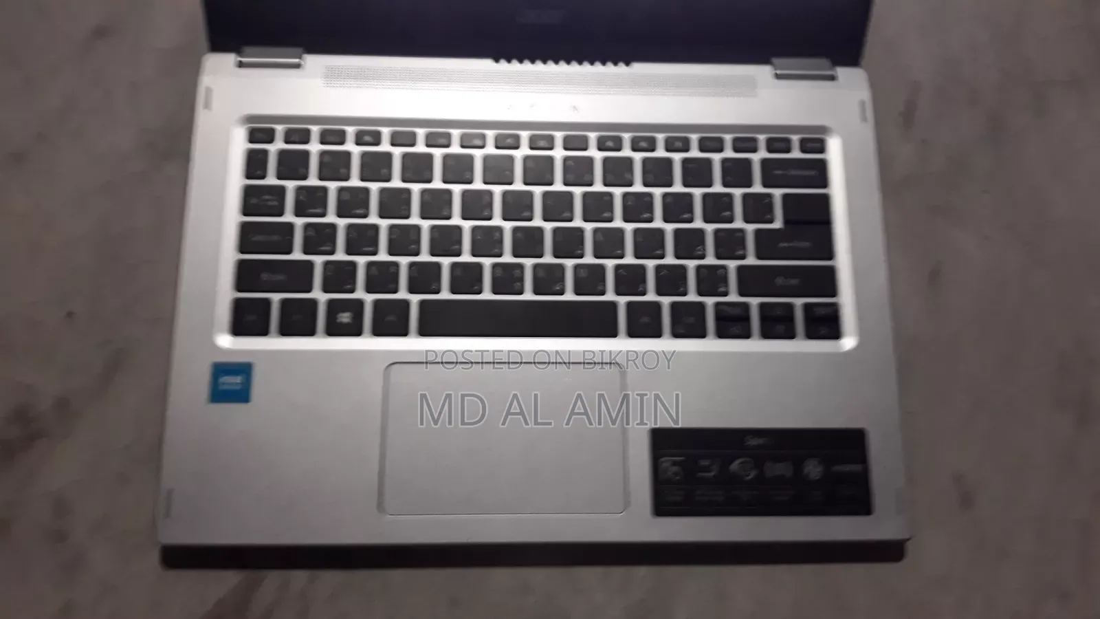 ল্যাপটপ Acer Spin 1 4GB Intel Core I5 HDD 60GB