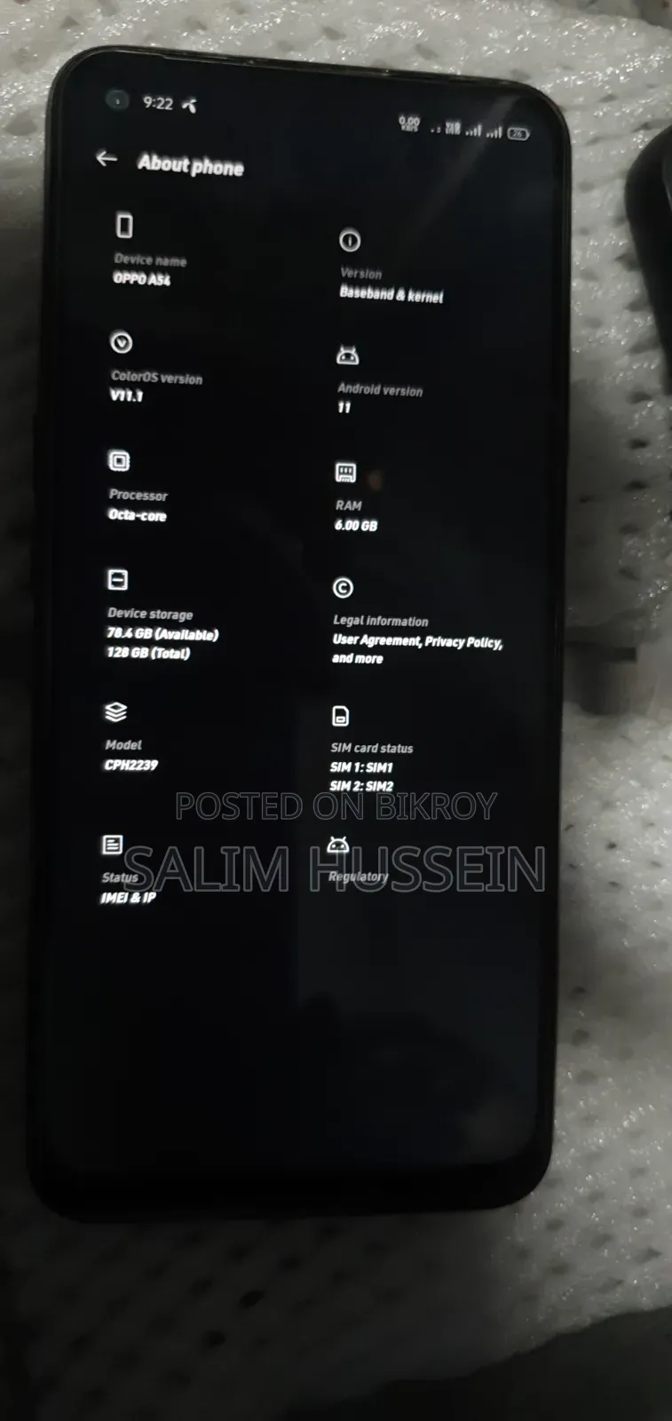 Oppo A54 128 GB Blue