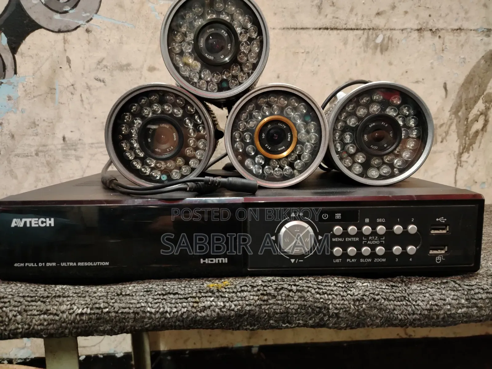 Avetech Cc Tv Camera Set With DVR