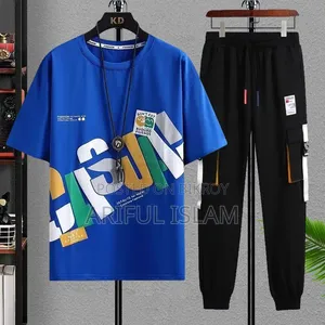 Men's Premium Quality T-Shirt & Trouser Combo Set