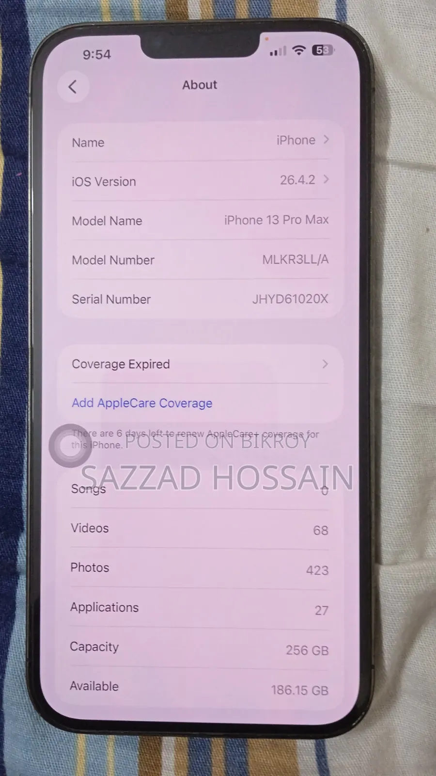 Apple iPhone 13 Pro Max 256 GB Silver