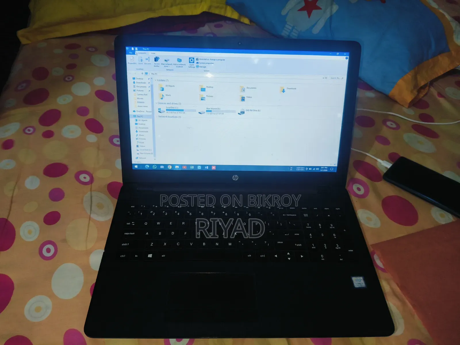 Laptop HP 15 4GB Intel Core I3 SSD 250GB