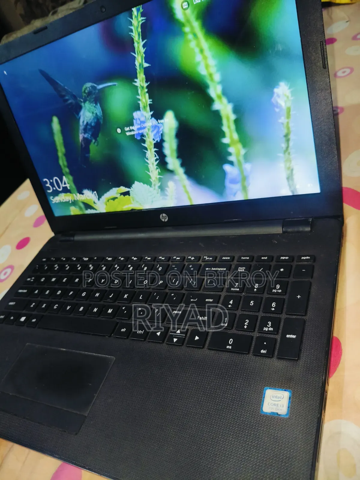 Laptop HP 15 4GB Intel Core I3 SSD 250GB