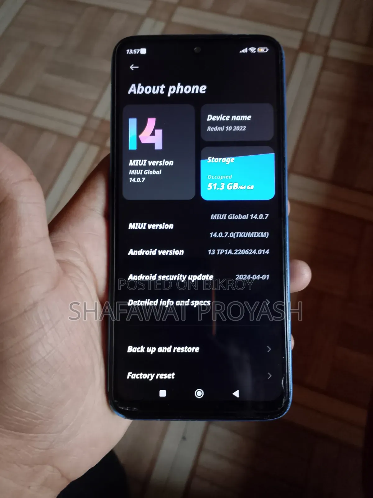 Xiaomi Redmi Note 10 64 GB Blue