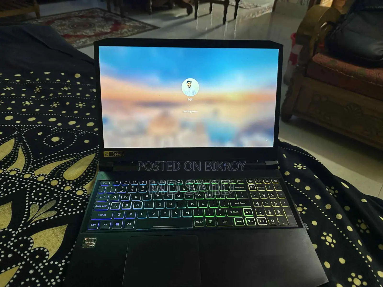 ল্যাপটপ Acer Nitro 5 ১৬ জিবি AMD Ryzen 5 SSD ৫১২ জিবি