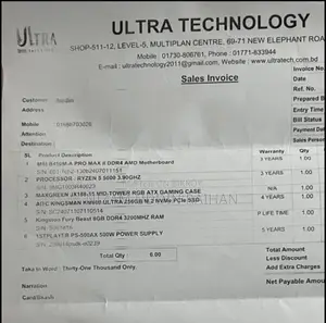 Desktop Computer 8GB AMD Ryzen 5 SSD 256GB