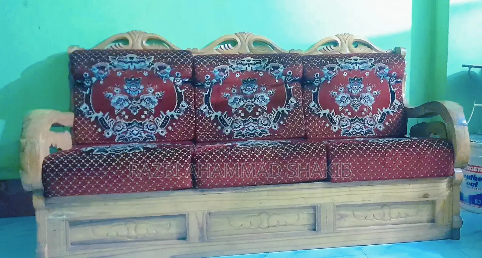 Teak Wood Sofa Set.
