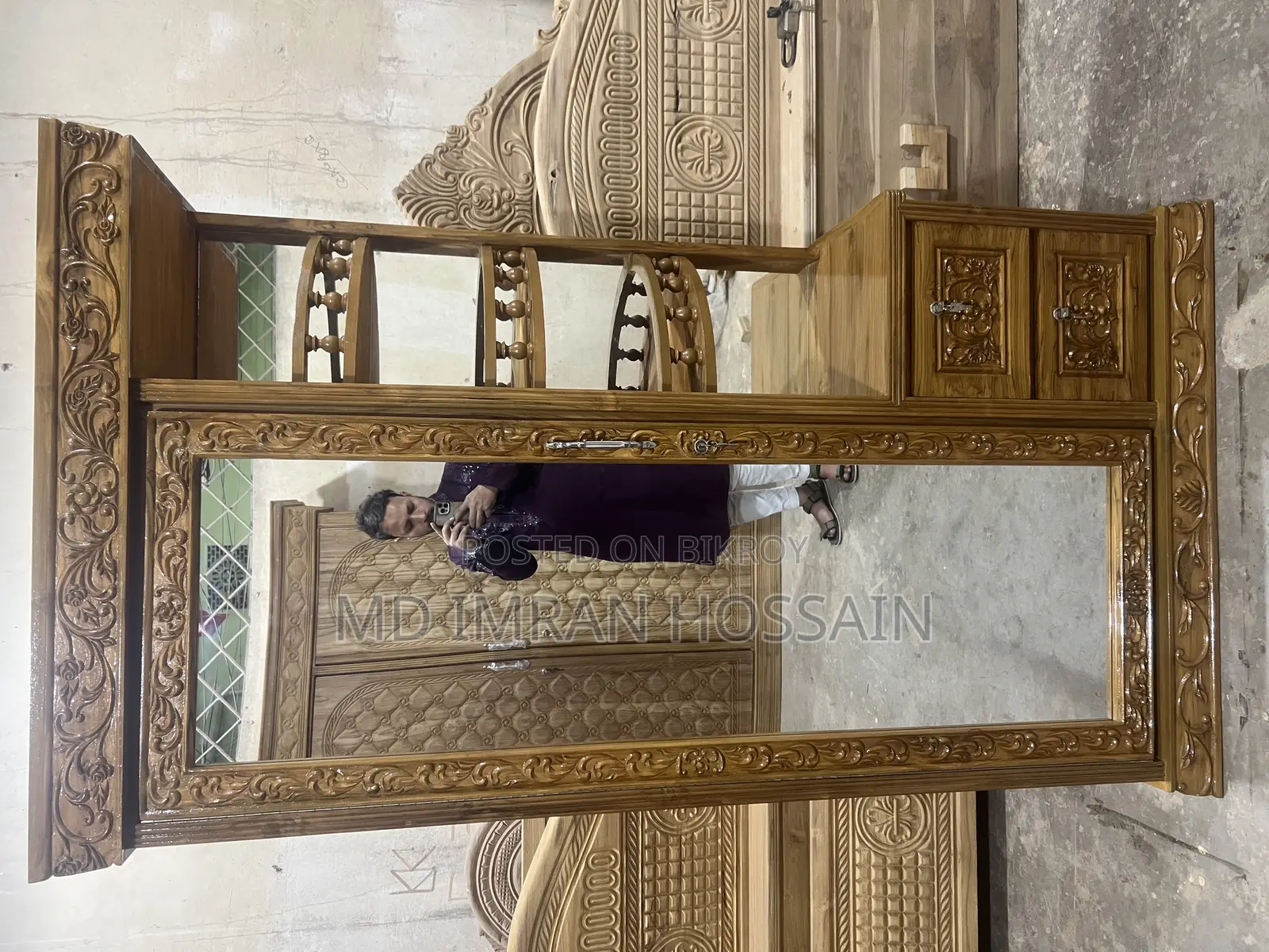 Chittagong Teak Wood Dressing Table