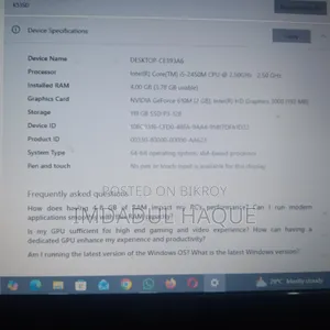 Laptop Asus K53SD 4GB Intel Core i5 SSD 140GB