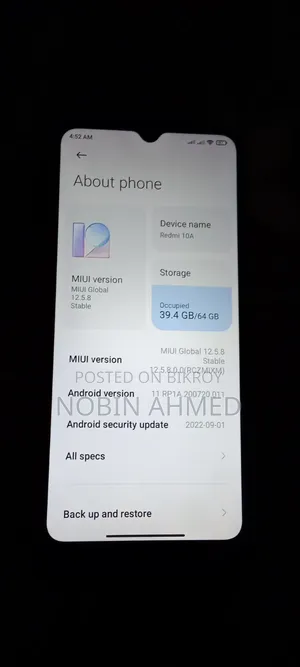 Xiaomi Redmi 10A 64 GB Silver