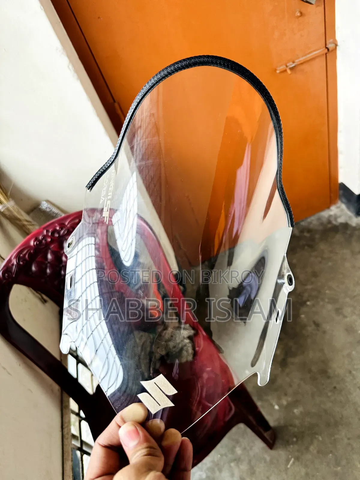 Suzuki Gixxer New Model White Visor