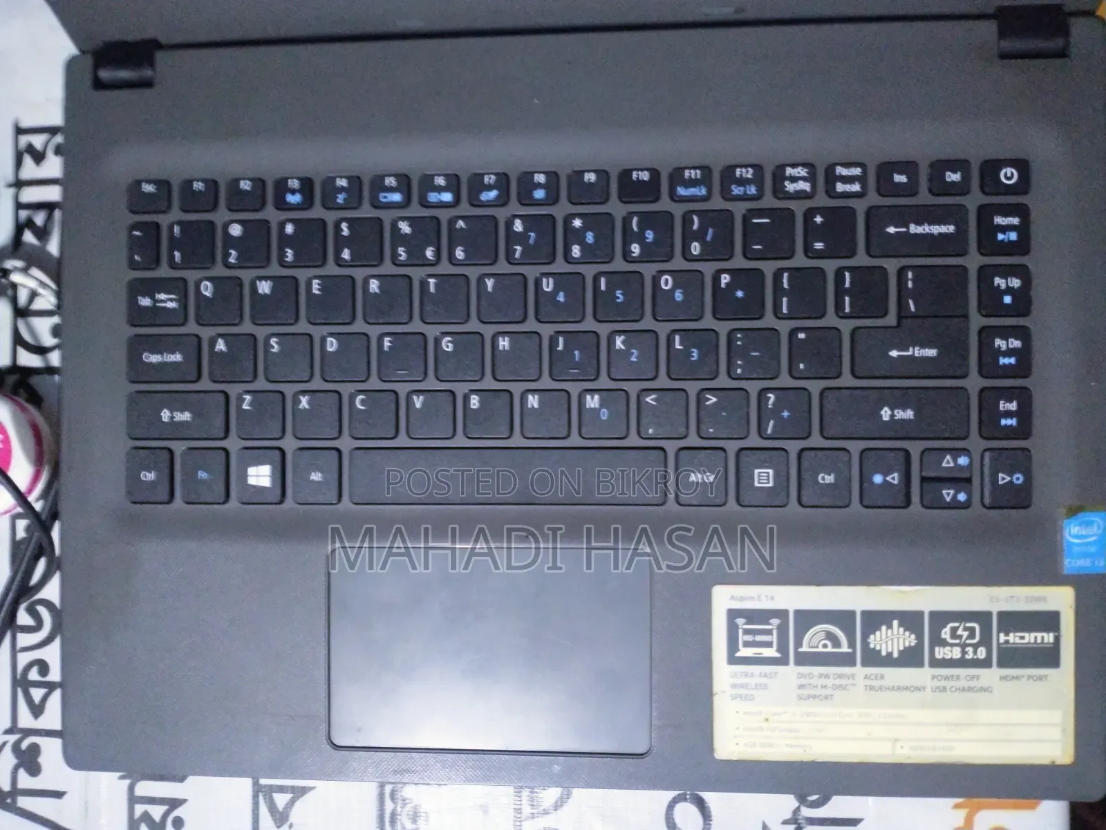 Laptop Acer Aspire E1-410 4GB Intel Core I3 HDD 128GB