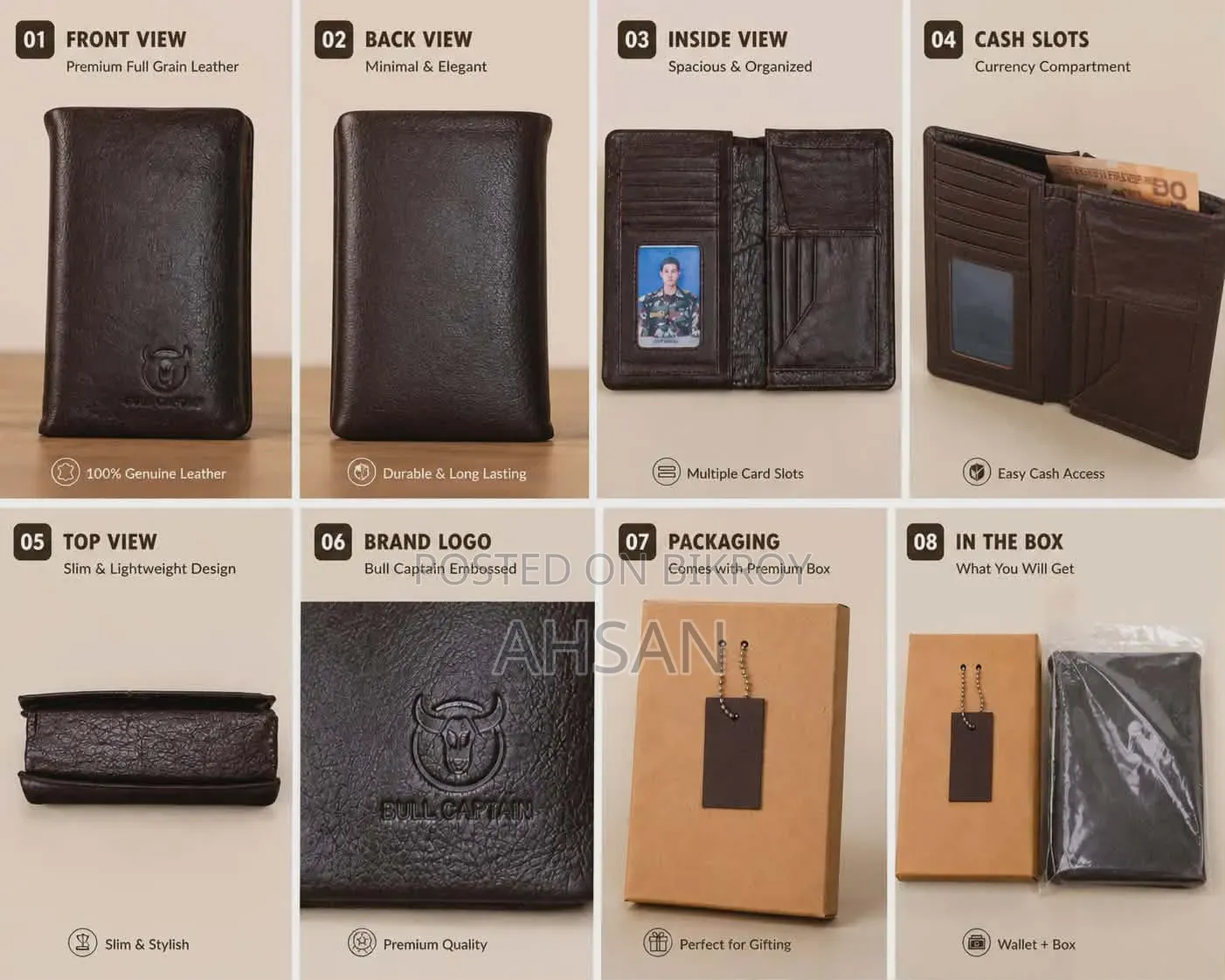 Premium Leather Wallet | Stylish & Durable | Perfect for Gifting