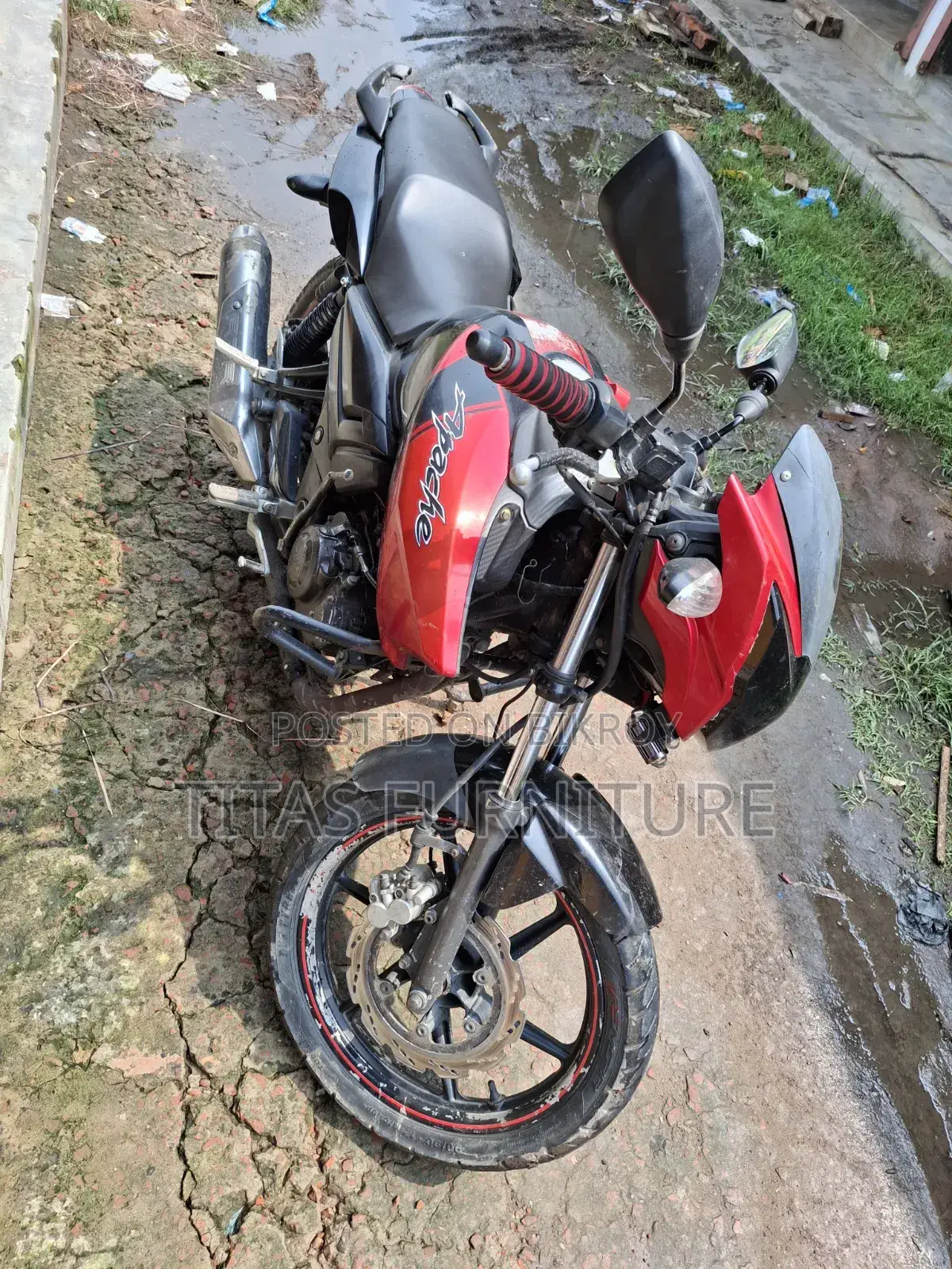 TVS Apache RTR 160 2V 2019 Black