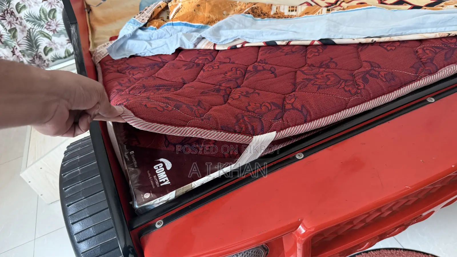 Imported Kids Car Bed With Mattress Toshok | Excellent Condition