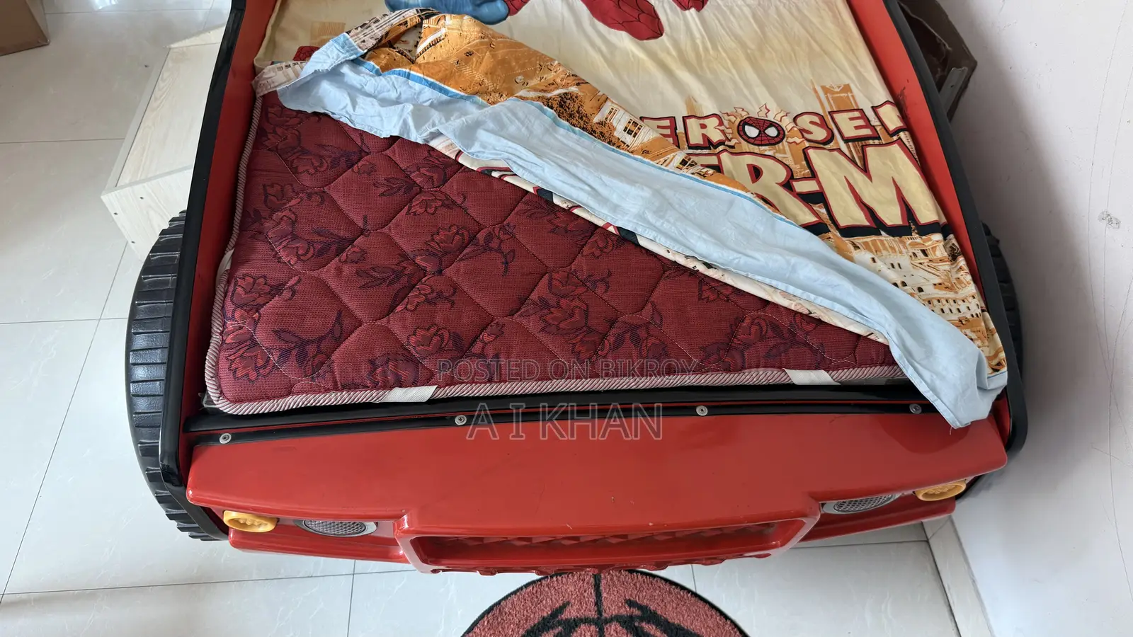Imported Kids Car Bed With Mattress Toshok | Excellent Condition