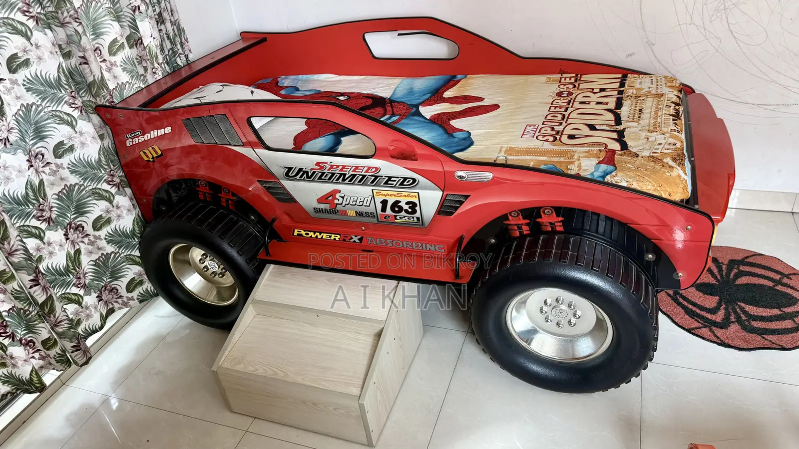 Imported Kids Car Bed With Mattress Toshok | Excellent Condition