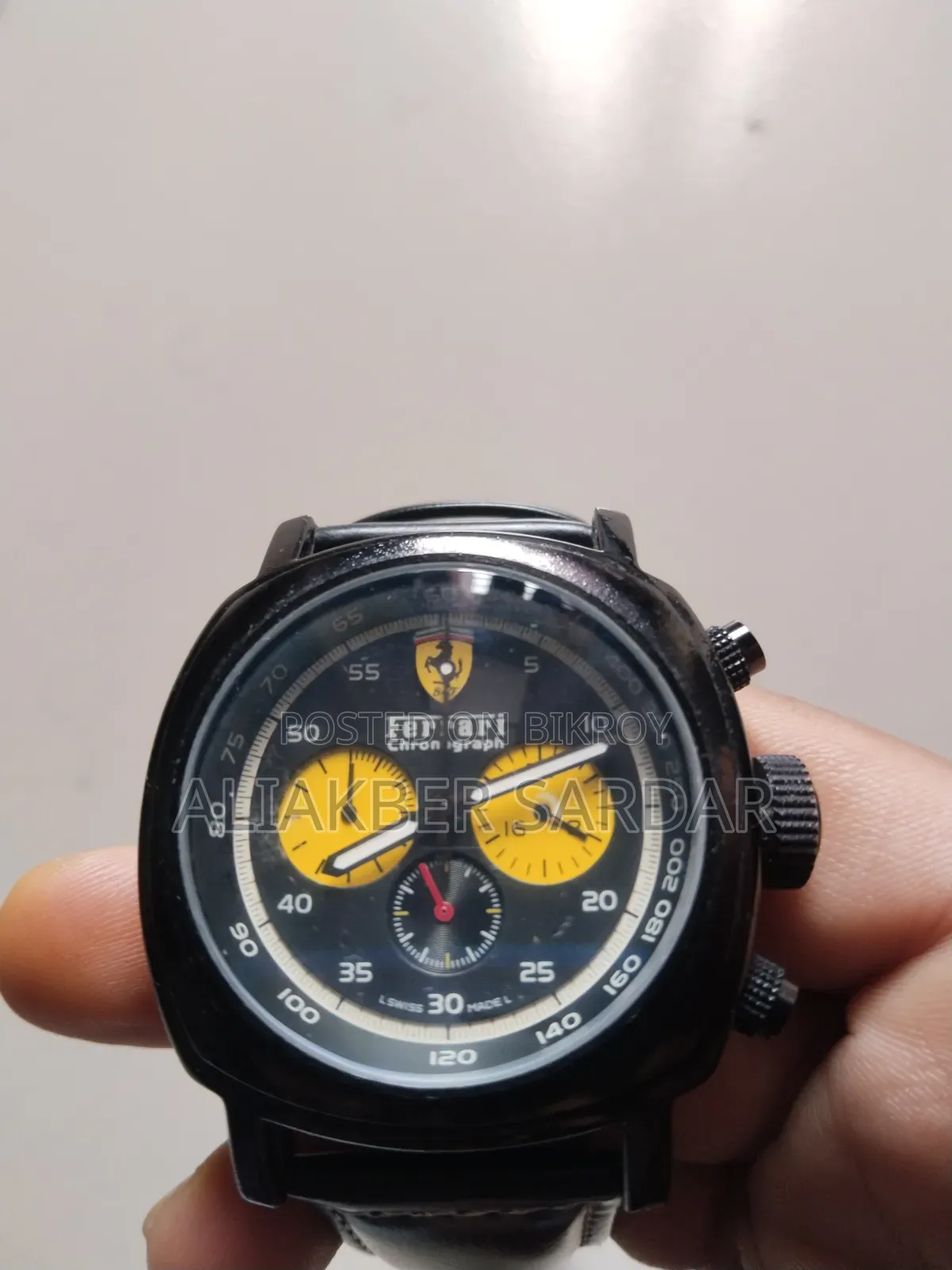 Ferrari Chronograph Watch Very Good Quality.