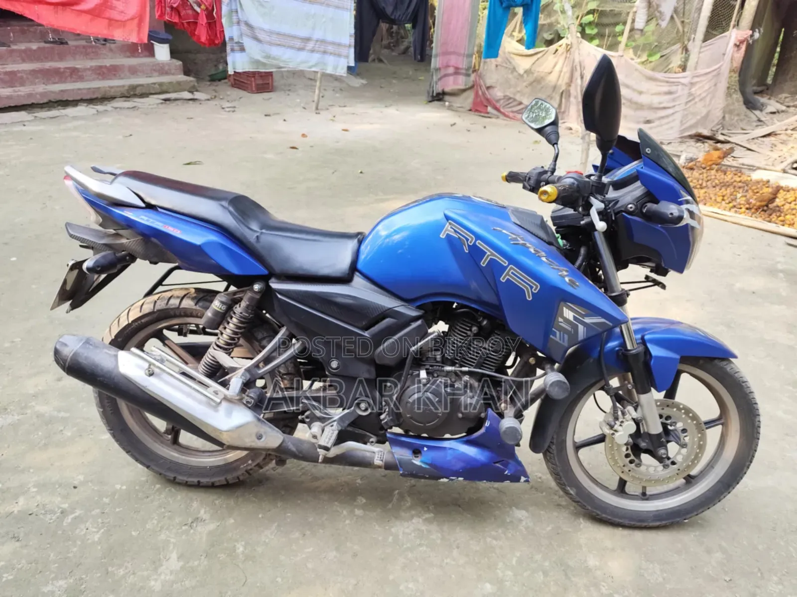 TVS Apache RTR 160 2V 2017 Blue