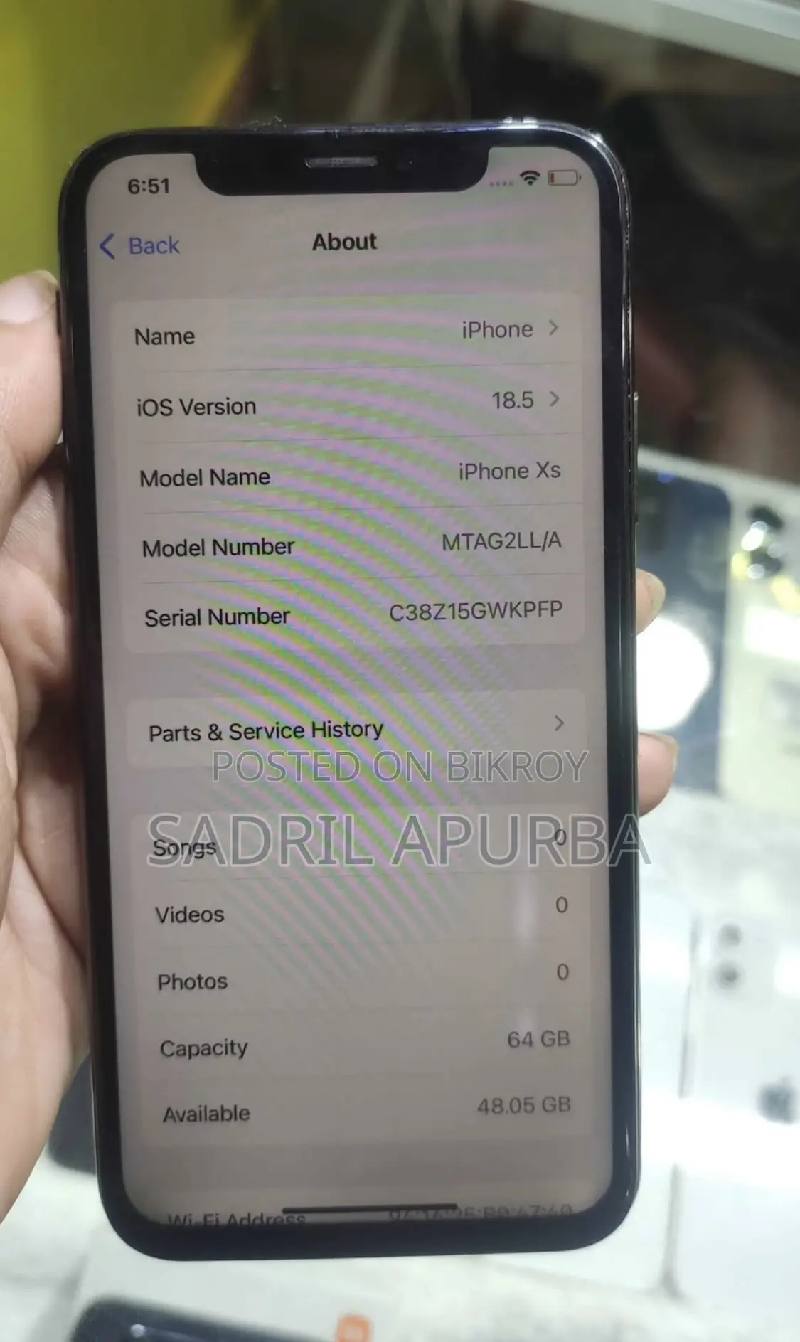 Apple iPhone XS 64 GB Black