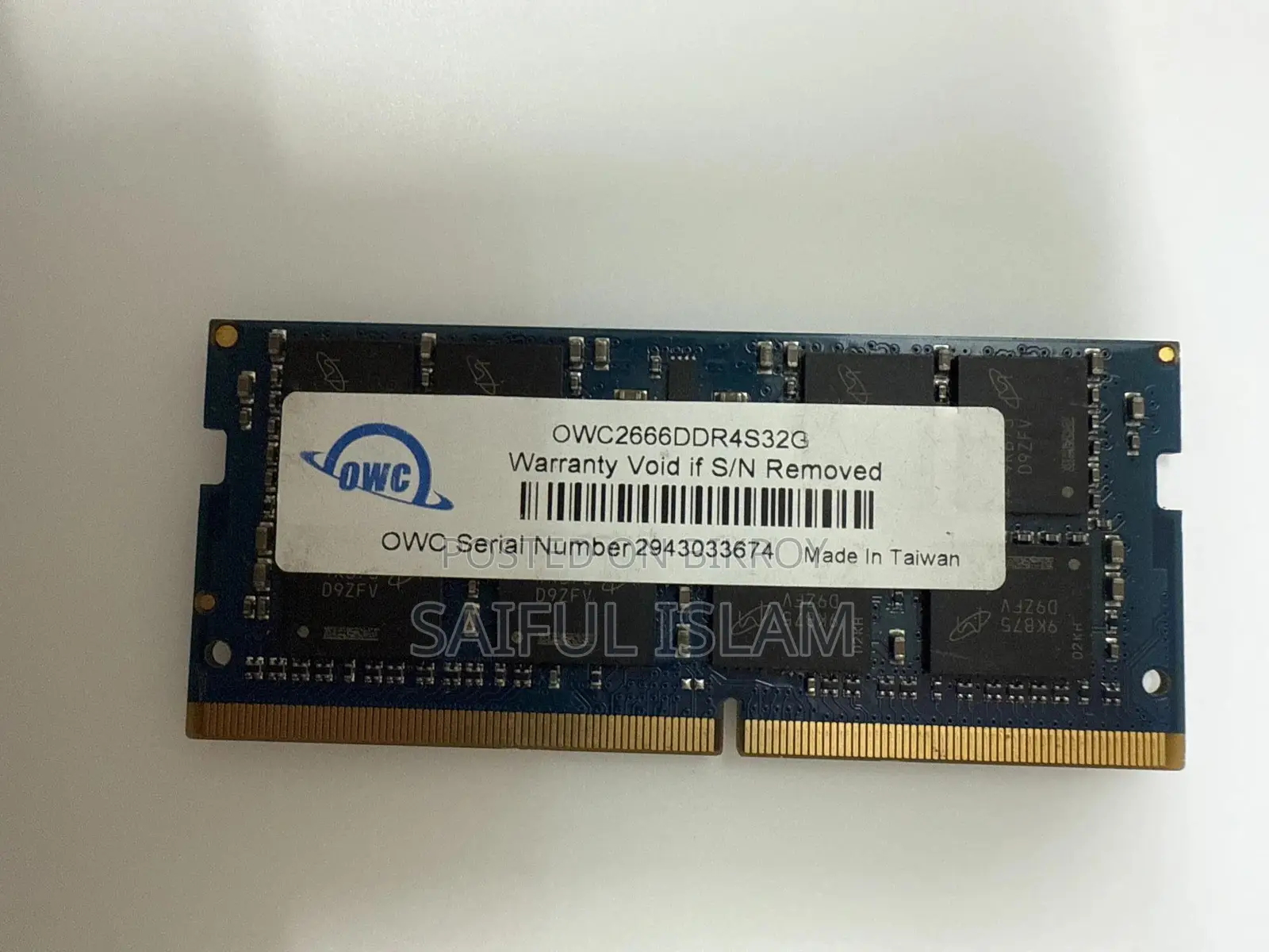 Owc 32gb Ddr4 2666mhz So-Dimm — iMac/Mac Mini Compatible